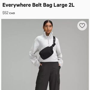 Like New: Lululemon Green Belt Bag Large